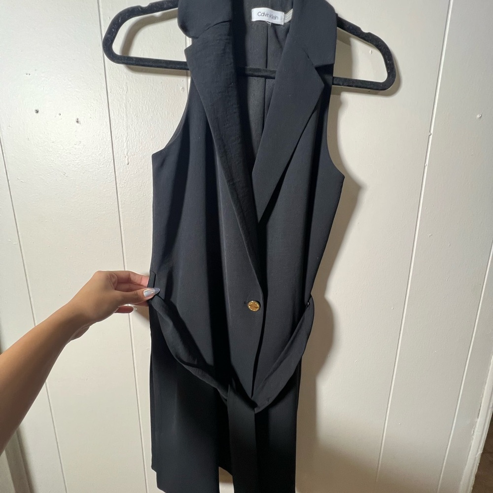 Calvin Klein midi black dress